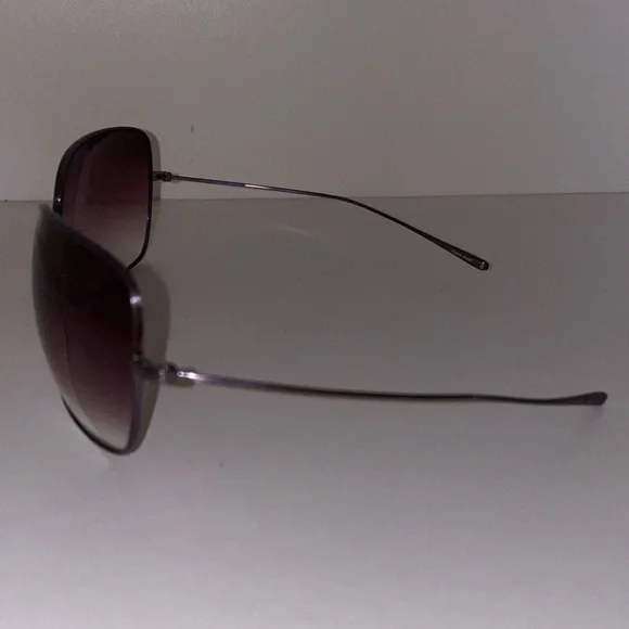 Oliver Peoples Papillon W Antique Gold Frame Brown Lens Sunglasses - Picture 5 of 8
